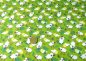 Preview: Lovely sheep flannel green fabric with fshepp